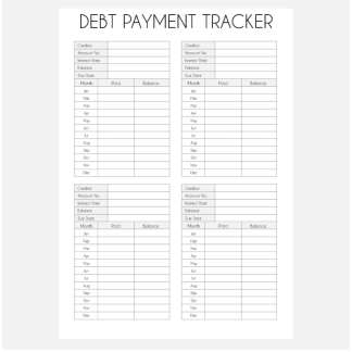 Debt Payment Tracker