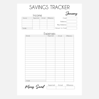 Savings Tracker